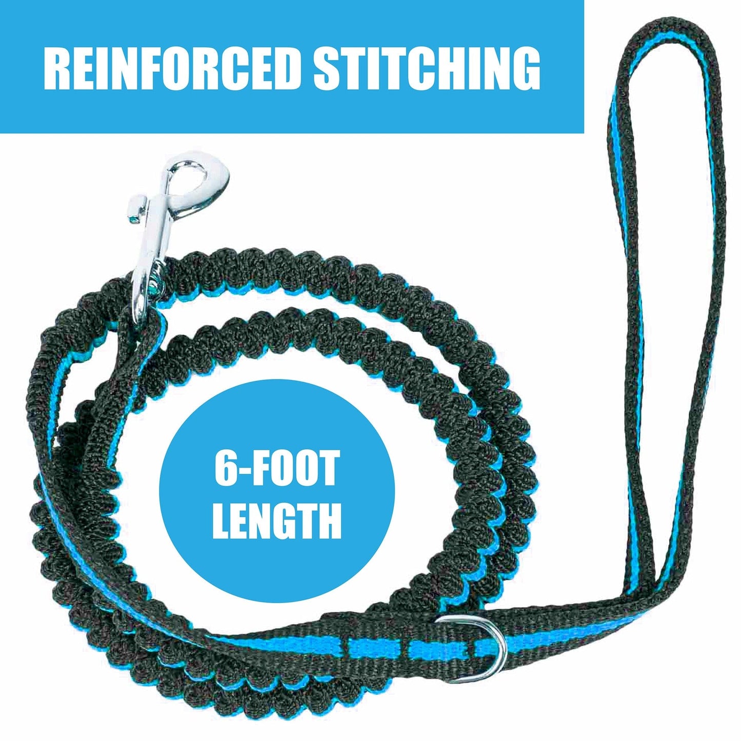Pet Life ® 'Retract-A-Wag' Shock Absorption Stitched Durable Pet Dog Leash