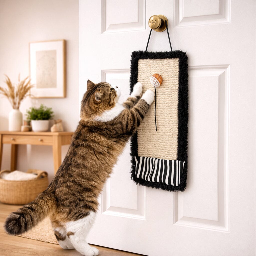Pet Life ® 'Scrape-Away' Sisal and Jute Hanging Carpet Cat Scratcher Toy