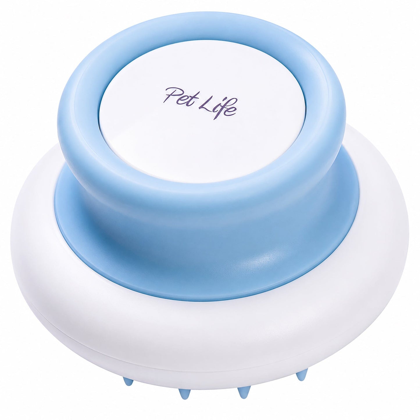 Pet Life ® 'Scwubba' Handheld Bathing Brushing and Massaging Soft Flexible Grooming Pet Comb