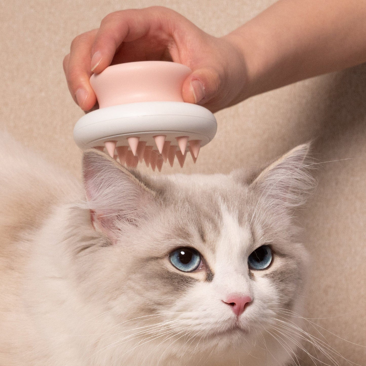 Pet Life ® 'Scwubba' Handheld Bathing Brushing and Massaging Soft Flexible Grooming Pet Comb