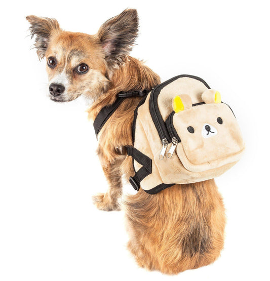 dog-backpack-harness-animated-teddy-dual-pocket-walking-vest-luxury-view-1 | Majestic Pet Kingdom