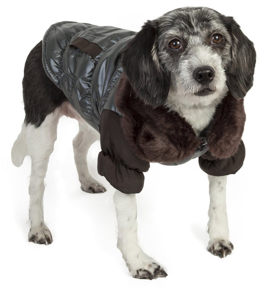 dog-fur-jacket-3m-insulated-metallic-track-collar-winter-luxury-view-1 | Majestic Pet Kingdom