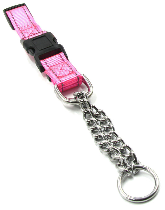 Pet Life ® 'Tutor-Sheild' Martingale Safety and Training Chain Dog Collar - Main Feature View | Majestic Pet Kingdom