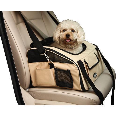 'Ultra-Lock' Collapsible Safety Travel Wire Folding Pet Dog Carseat Car Seat Carrier crate