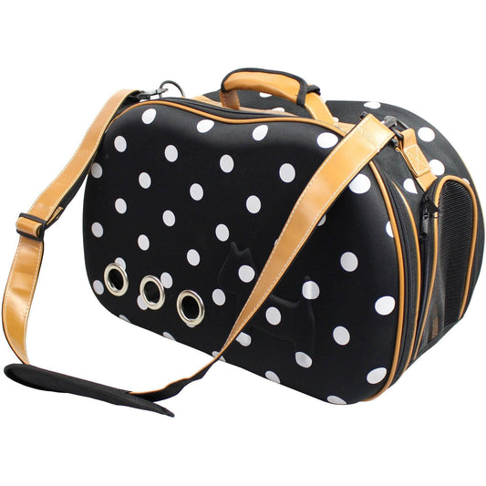 'Venta-shell' Airline Approved Perforated Dotted Collapsible Military Grade Fashion Designer Pet Dog Carrier Crate
