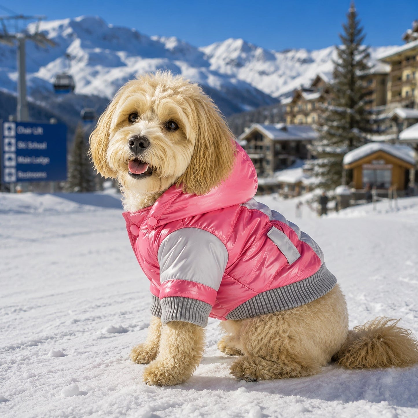 Pet Life ® 'Vintage Aspen' 3M Insulated Sporty Ski Dog Jacket w/ Removable Hood