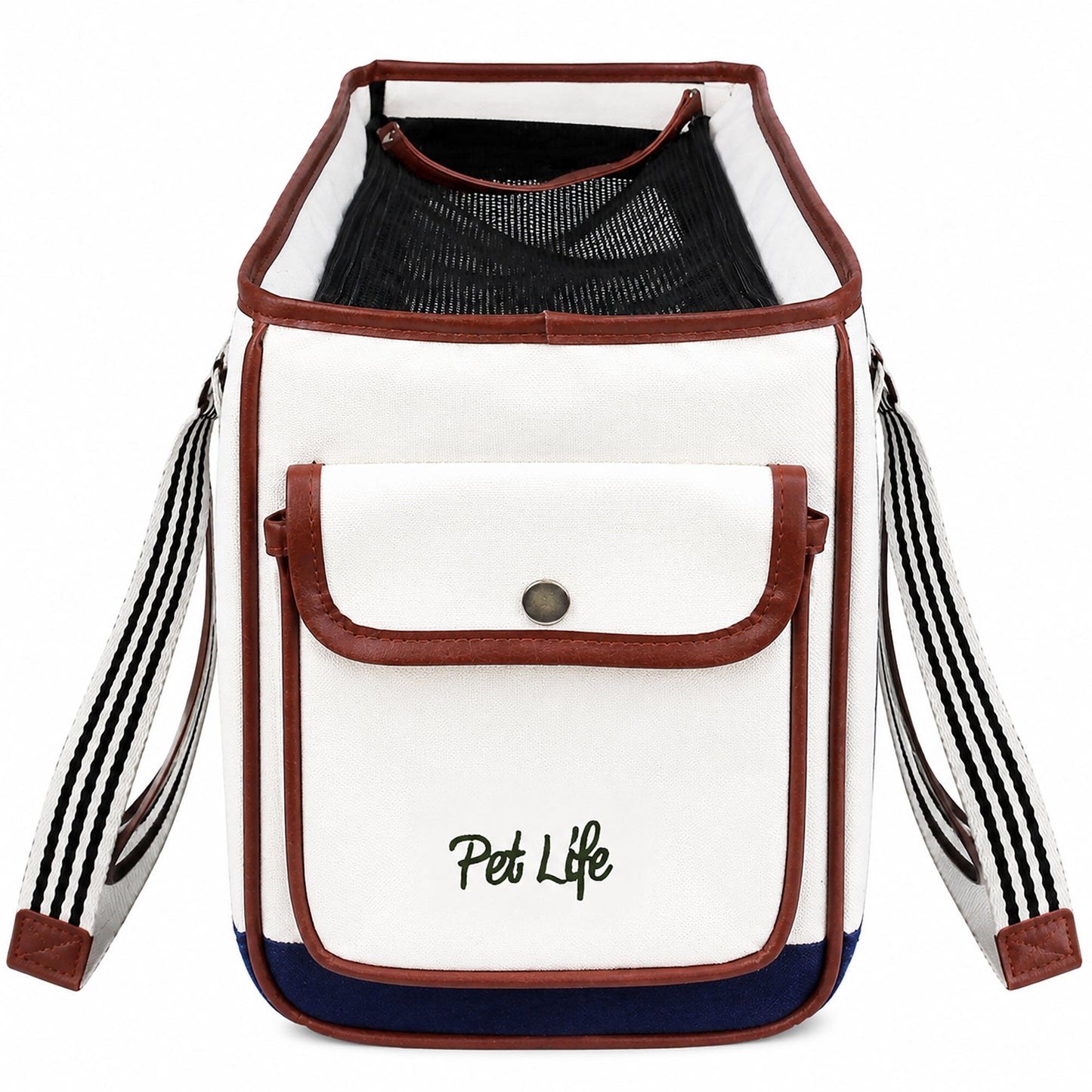 Pet Life ® 'Yacht Polo' Designer Travel Fashion Pet Dog Carrier w/ Pouch