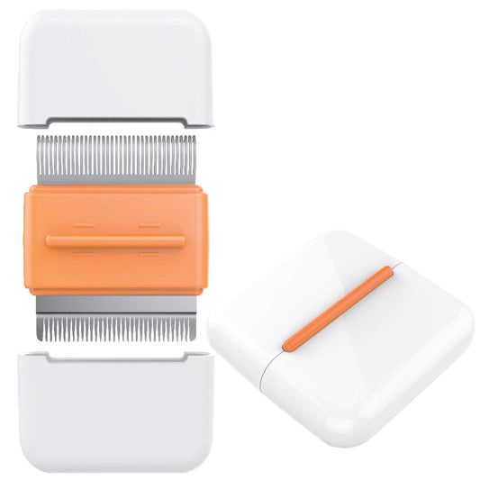 'Zipocket' 2-in-1 Underake and Stainless Steel Travel Grooming Pet Comb