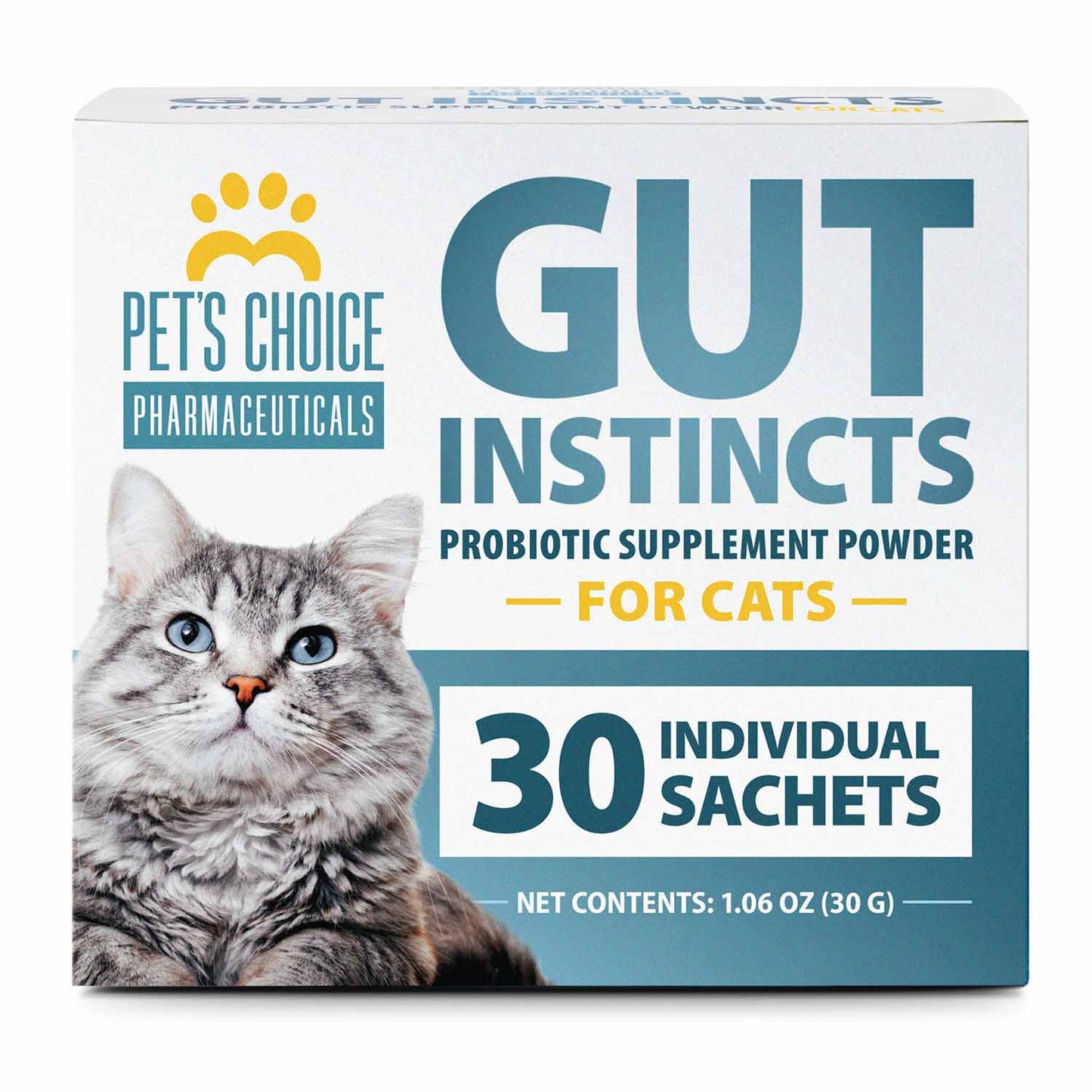 Pet’s Choice Gut Instincts Probiotic Supplement for Cats, Digestive & | Majestic Pet Kingdom™