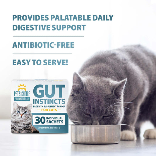 Cat Probiotics Gut Instincts Digestive Powder 30-Pack Box