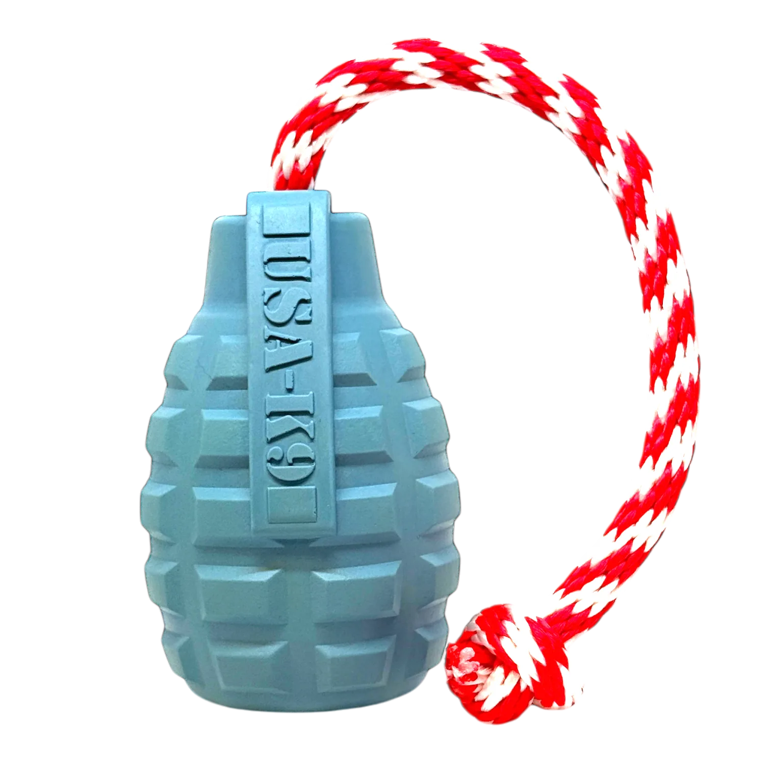 USA-K9 Grenade Shaped Rubber Dog Toy - Chew, Treat - Premium