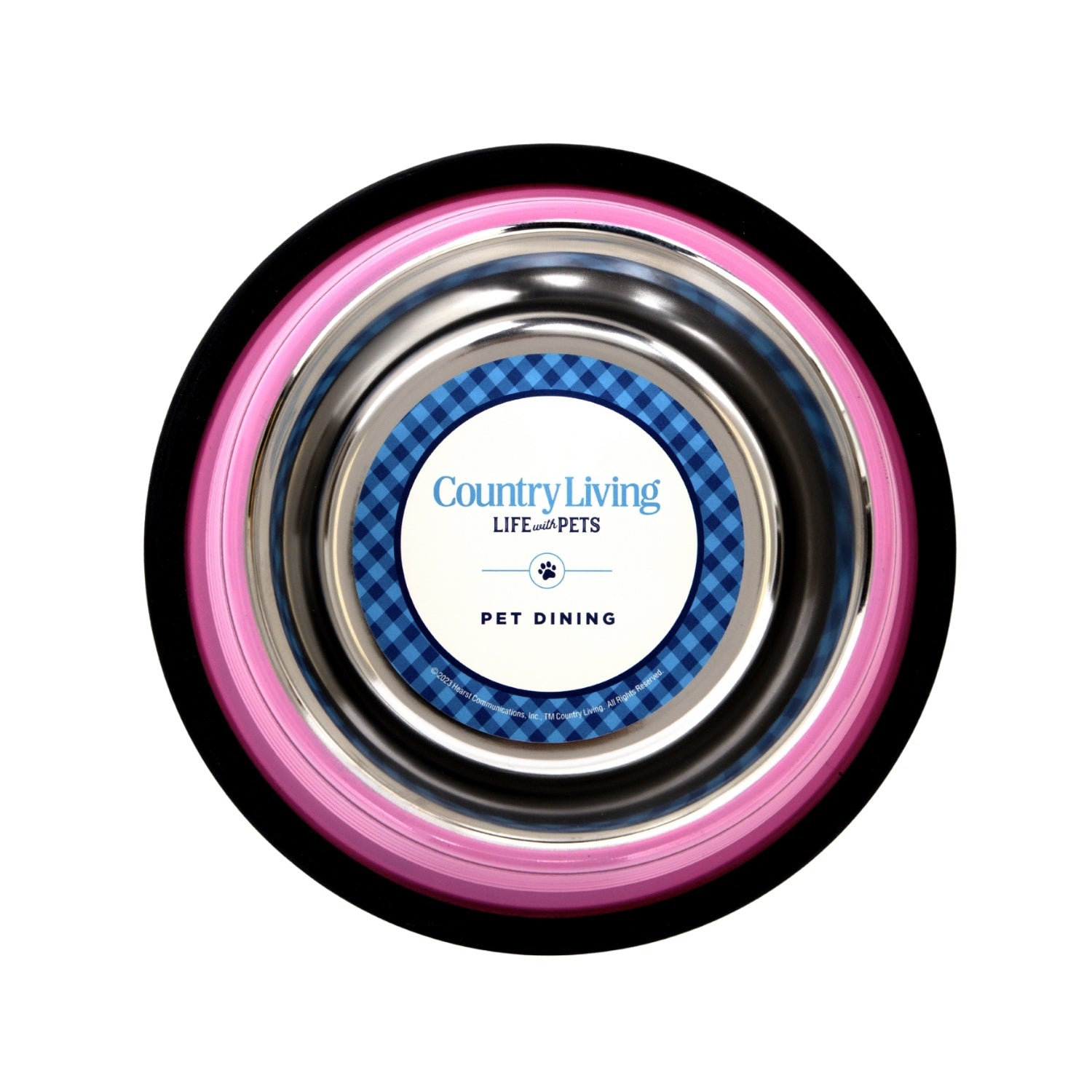 Ribbed Non-Slip Pet Bowls in Carnation Pink (Set of 2) - Majestic Pet Kingdom