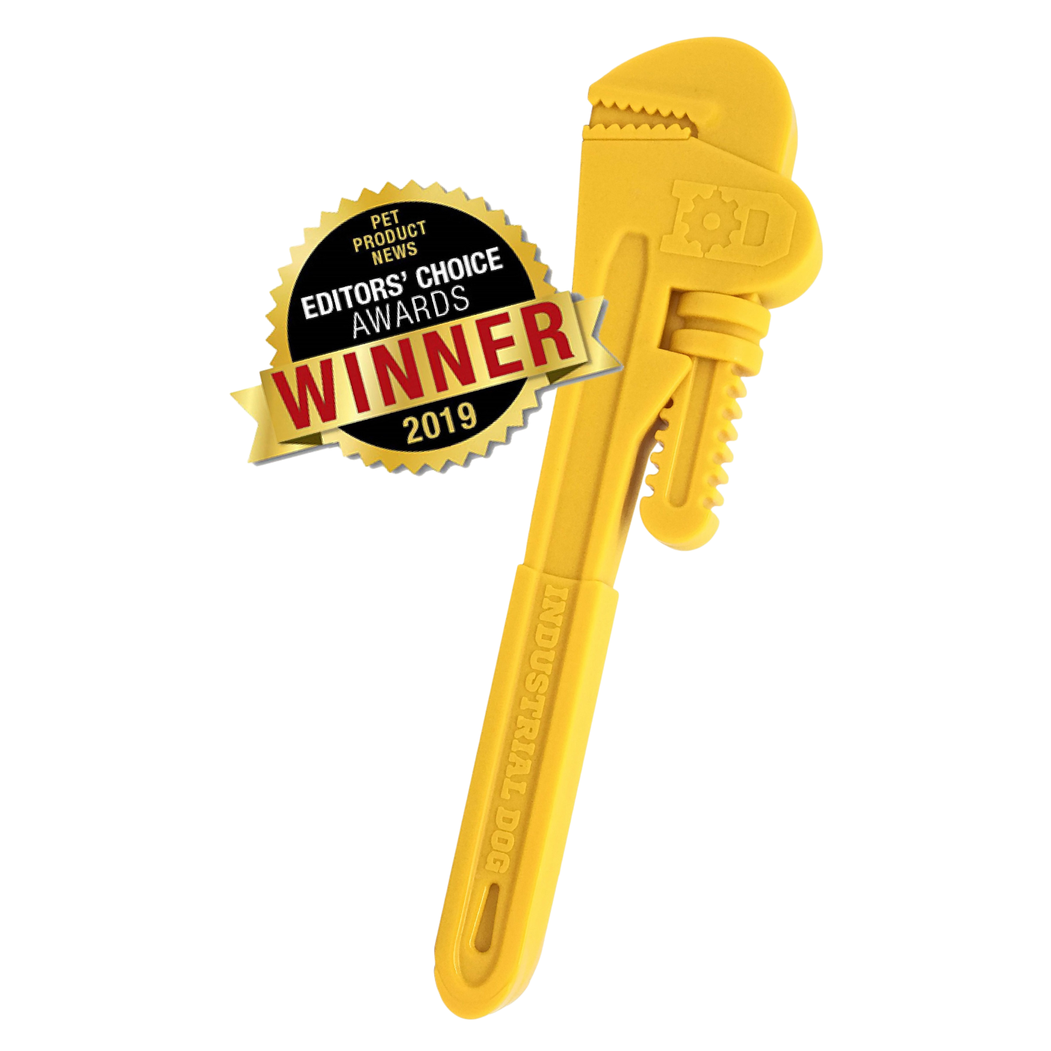 Dog Chew Toy Pipe Wrench Shape Nylon Aggressive Chewers USA - Detail Angle 2 | Majestic Pet Kingdom