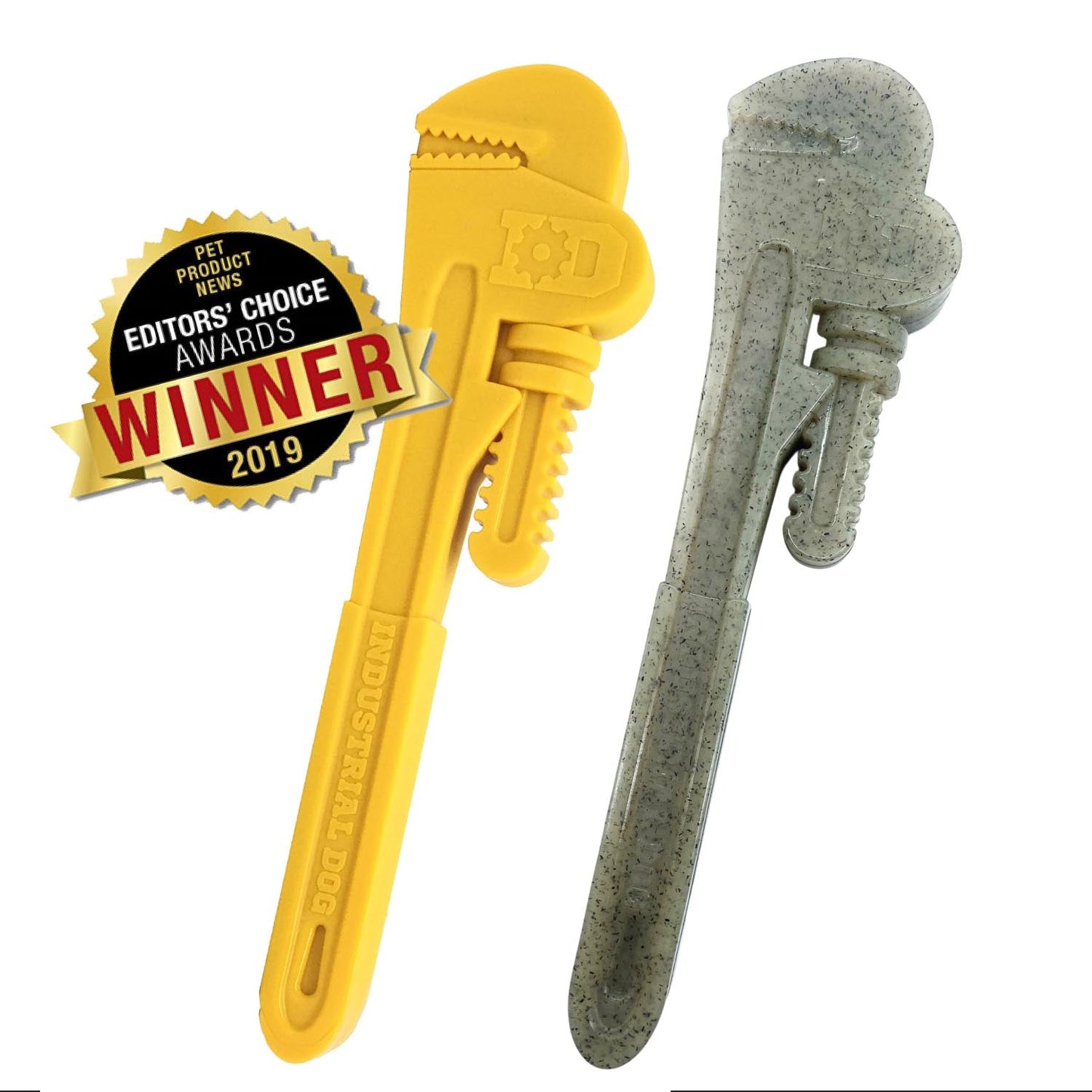 Dog Chew Toy Pipe Wrench Shape Nylon Aggressive Chewers USA - Main Feature View | Majestic Pet Kingdom