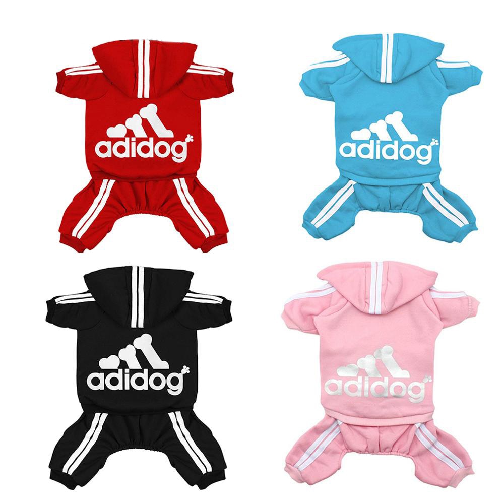 Dog Jumpsuit Adidog Sport 4-Legged Warm Fleece Pajamas XS-XXL - Main Feature View | Majestic Pet Kingdom