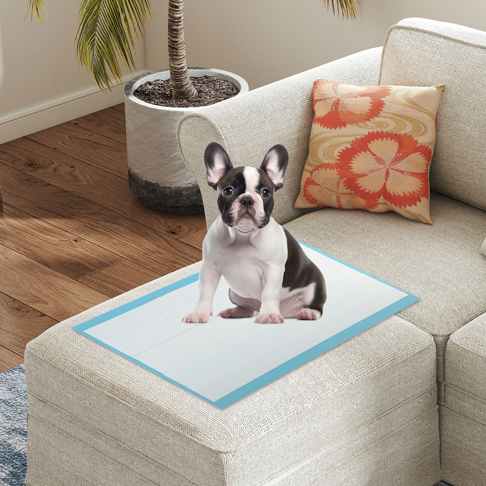 Dog and Puppy Pee Pads 24" x 17" (300 Counts) for Potty Training-Blue - Majestic Pet Kingdom