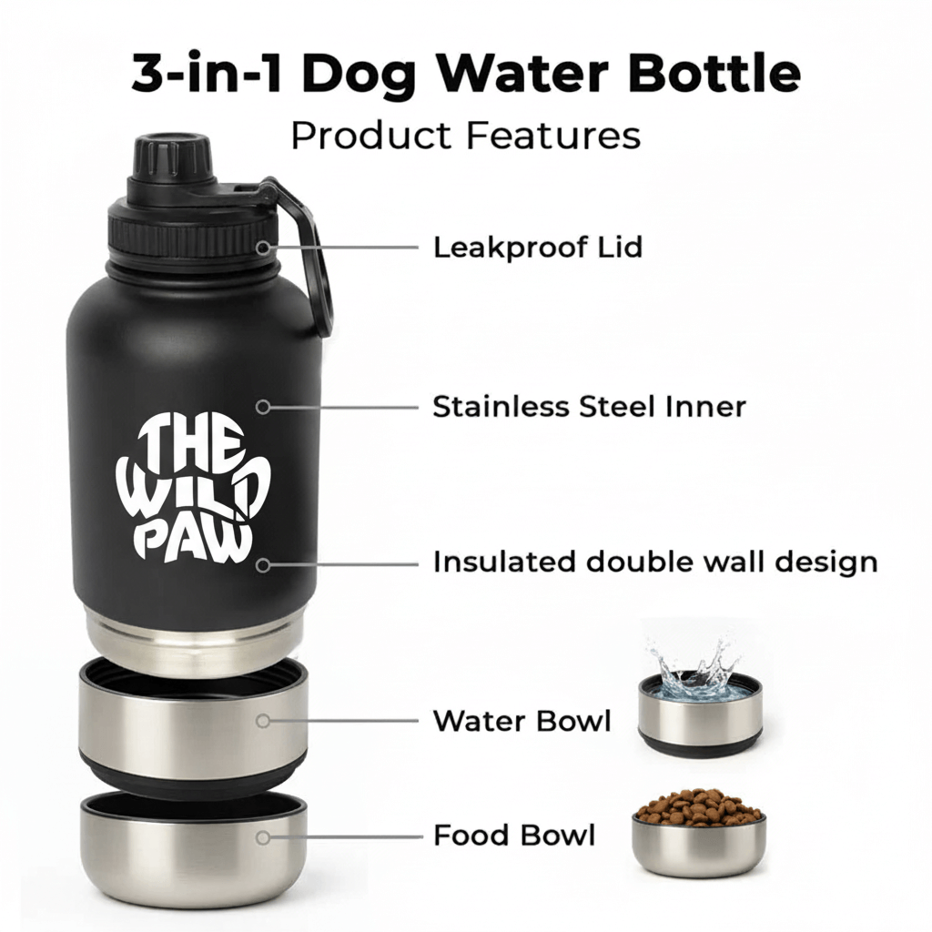 WildSip 3-in-1 Hydro Flask - Majestic Pet Kingdom