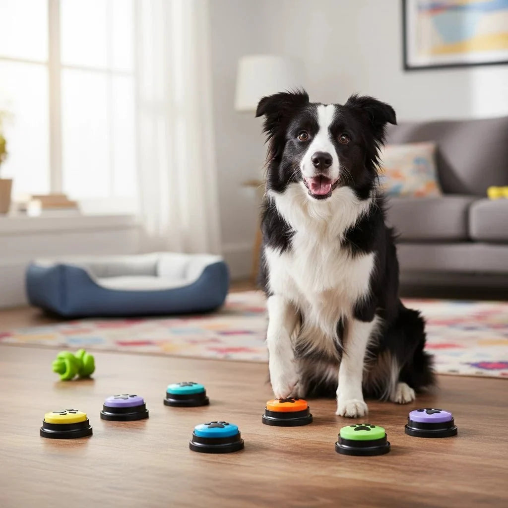 Recordable Interactive Dog Training Buttons for Pet Communication | Majestic Pet Kingdom™