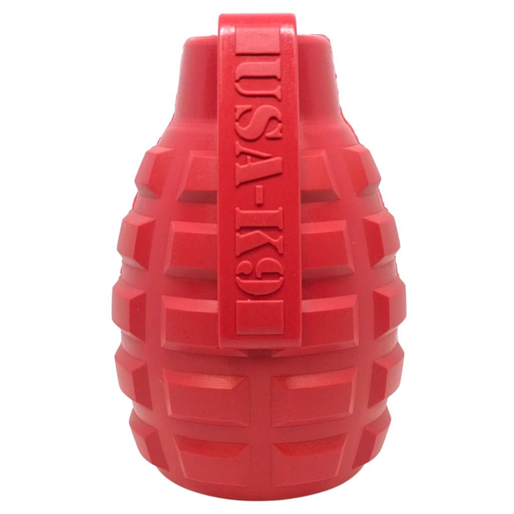USA-K9 Grenade Rubber Dog Chew Toy | K9 Handler eDispenser