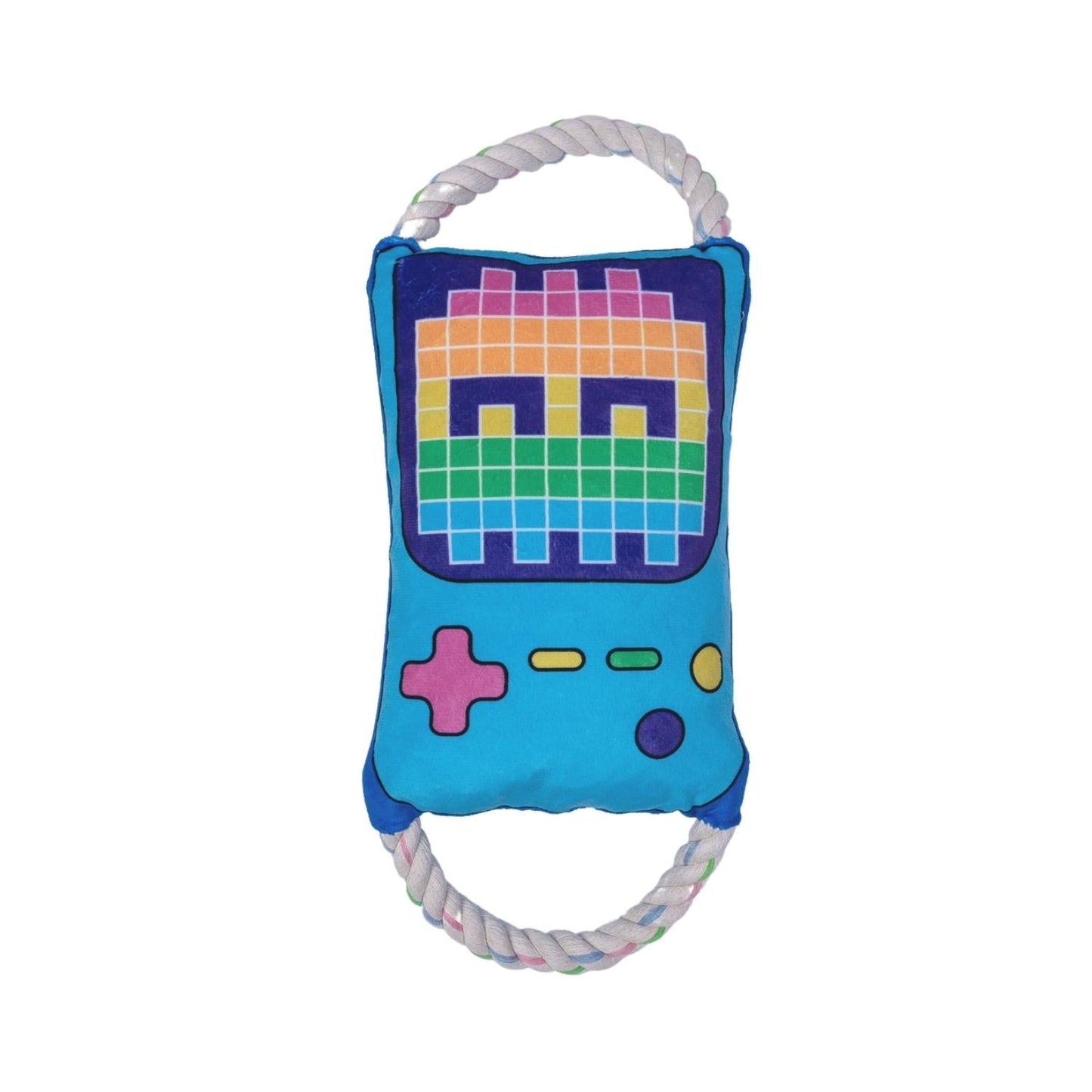 Dog Plush Toy Retro Game Controller Squeaker Crinkle Paper