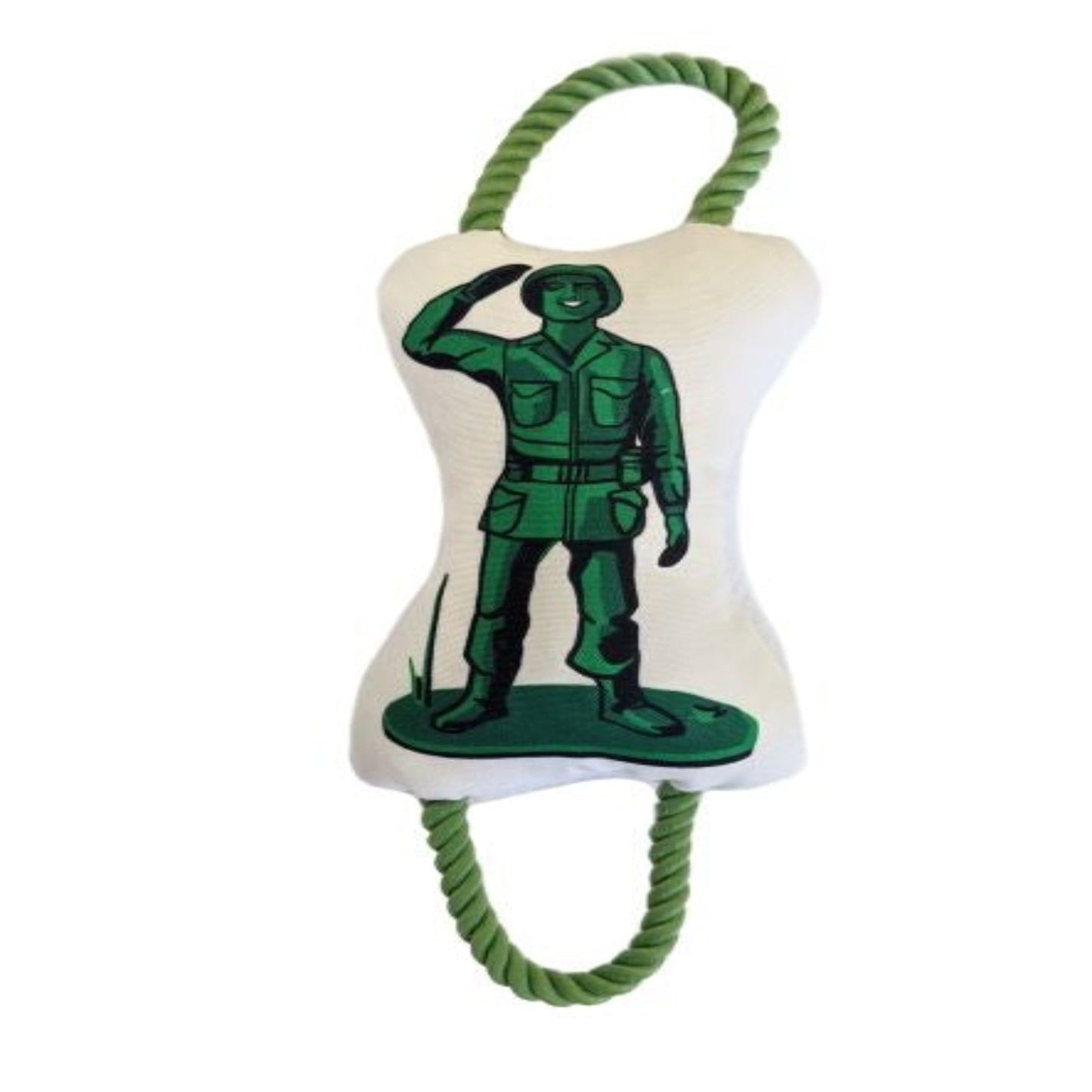 Dog Plush Toy Retro Soldier Squeaker Crinkle Paper Stuffed