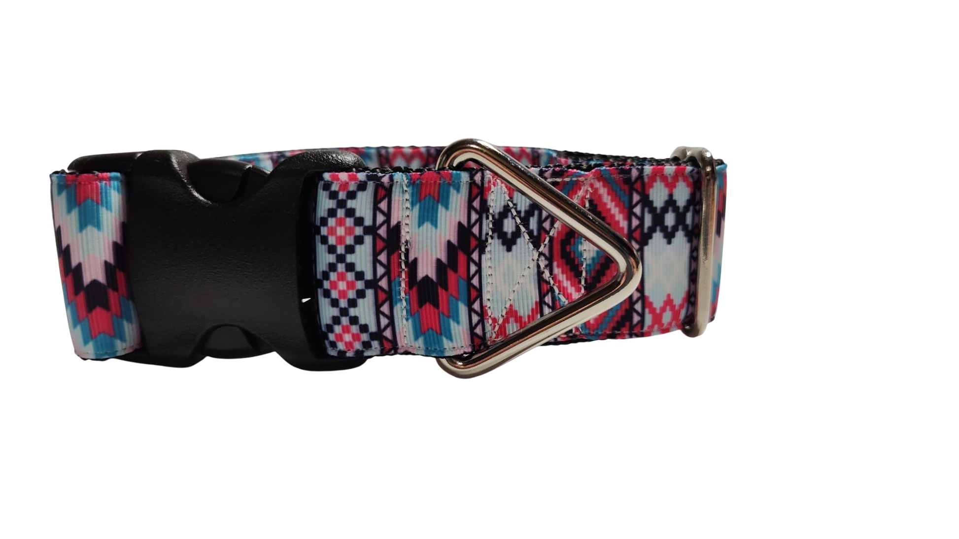 1.5" Wide Pink Tribal Nylon Dog Collar | Purrfect Pet Kingdom