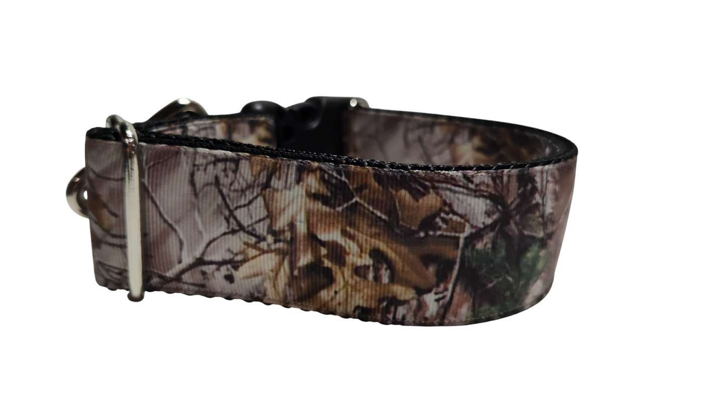 1.5" Wide Woods Camouflage Nylon Dog Collar | Purrfect Pet Kingdom