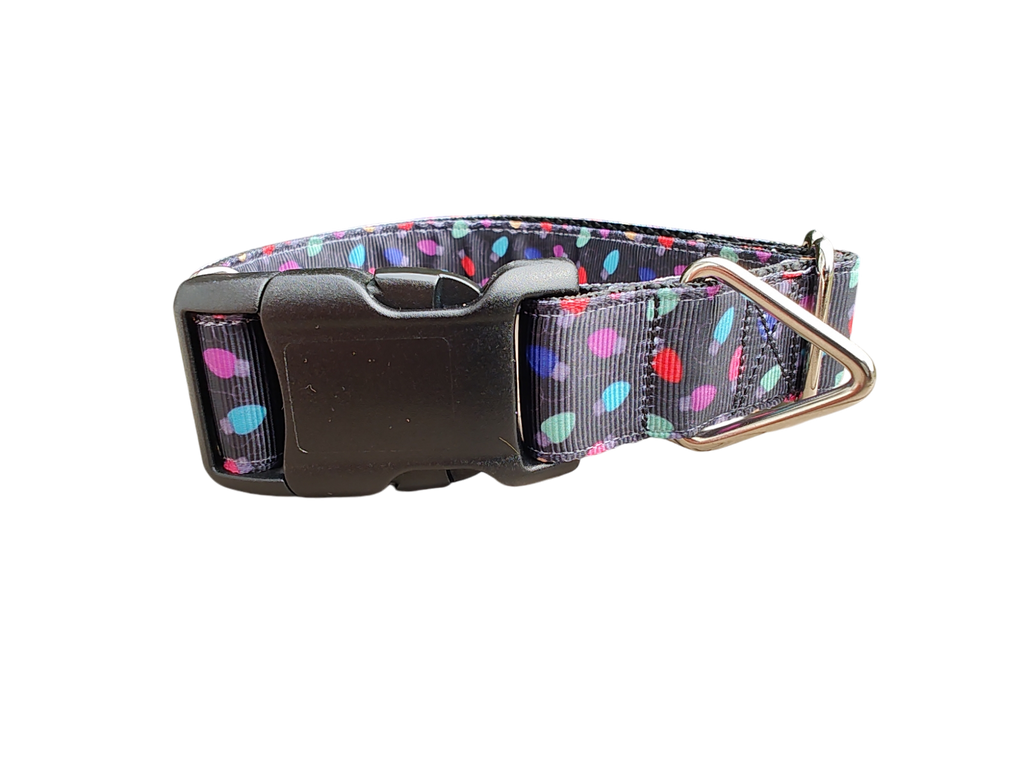 Christmas Lights Nylon Dog Collar
