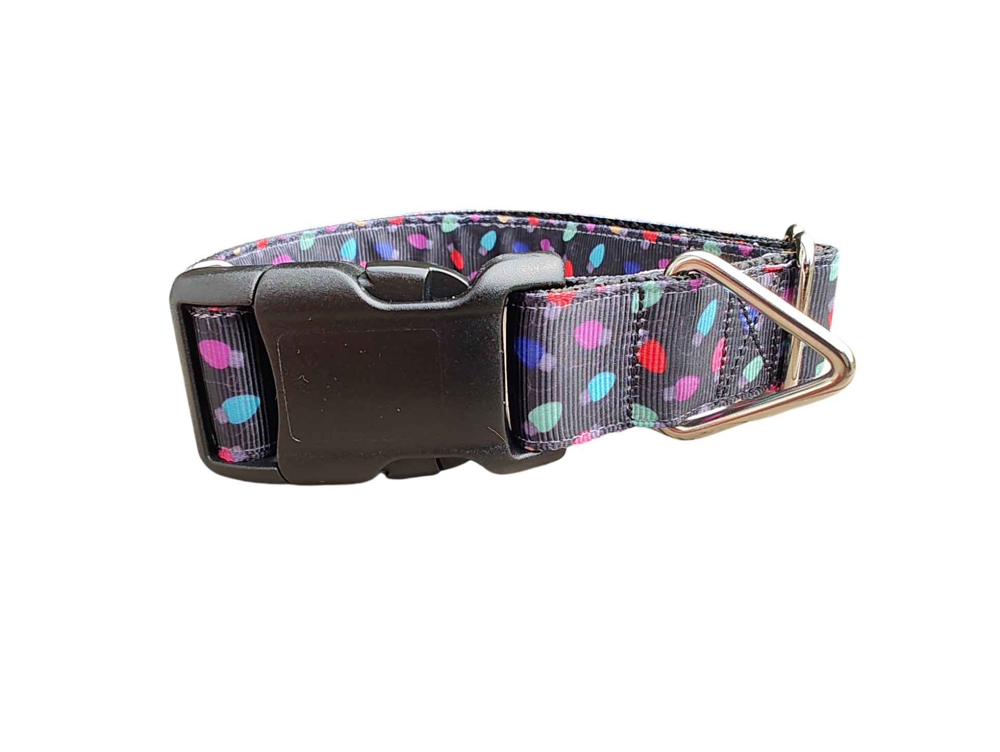 Christmas Lights Nylon Dog Collar | Purrfect Pet Kingdom