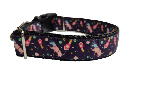 Space Dogs Nylon Dog Collar | Purrfect Pet Kingdom