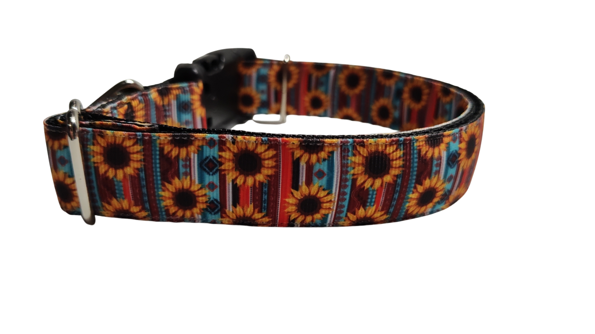Sunflower Stripes Nylon Dog Collar | Purrfect Pet Kingdom