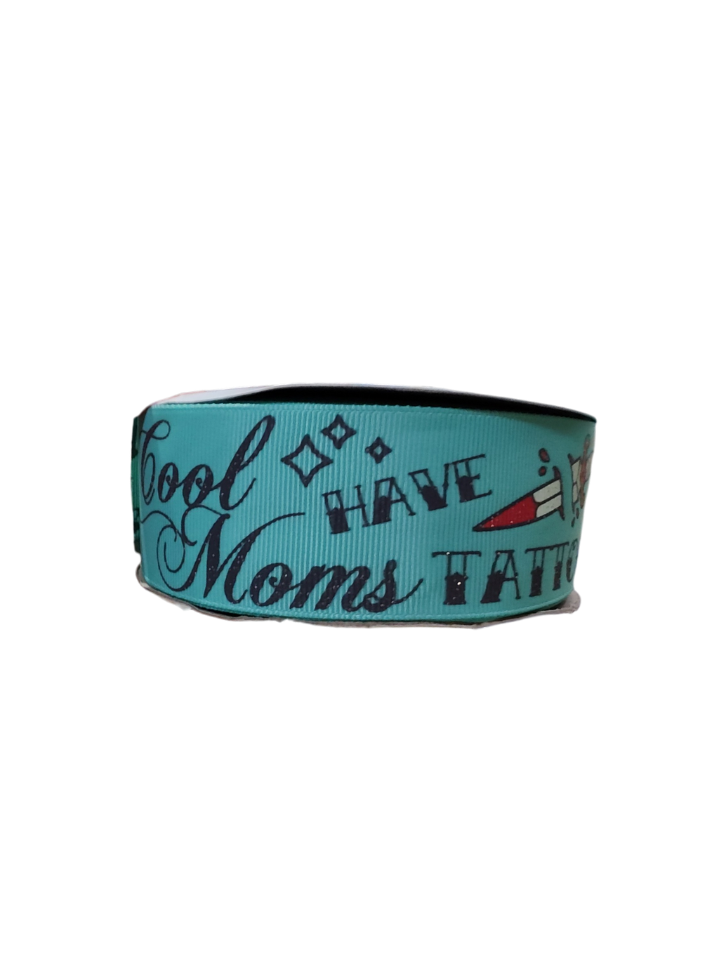 1.5" Cool Mom's Have Tattoos Wide Nylon Dog Collar