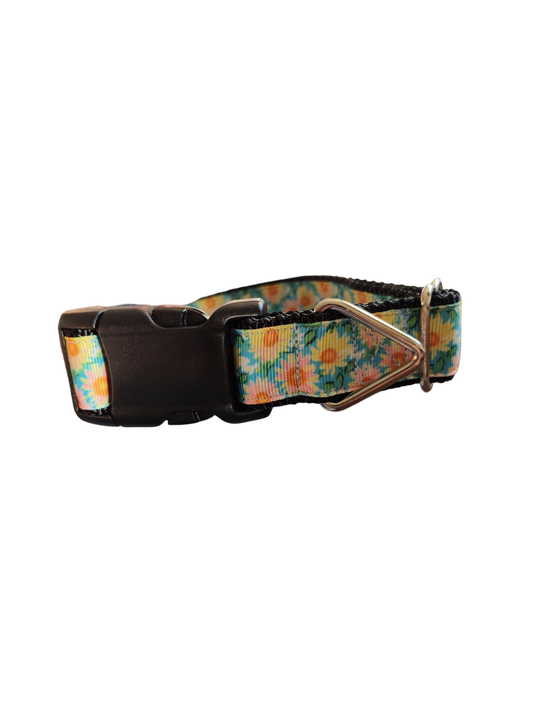 Flower Rows Nylon Dog Collar | Purrfect Pet Kingdom