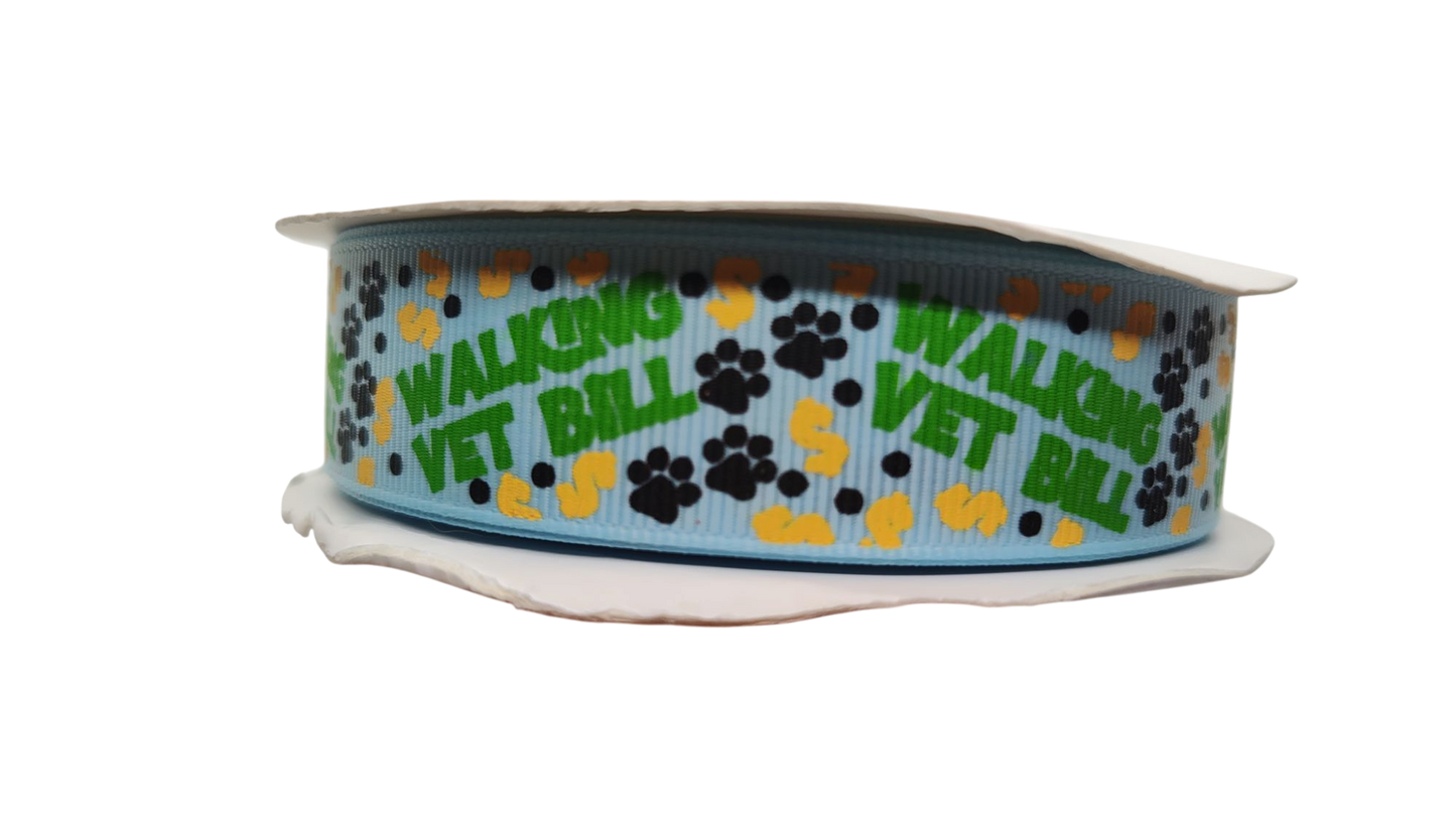 Walking Vet Bill Blue Nylon Dog Collar | Purrfect Pet Kingdom