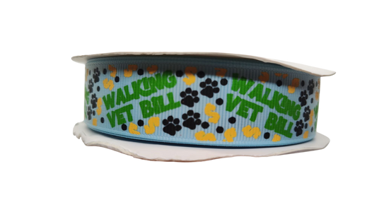 Walking Vet Bill Blue Nylon Dog Collar | Purrfect Pet Kingdom