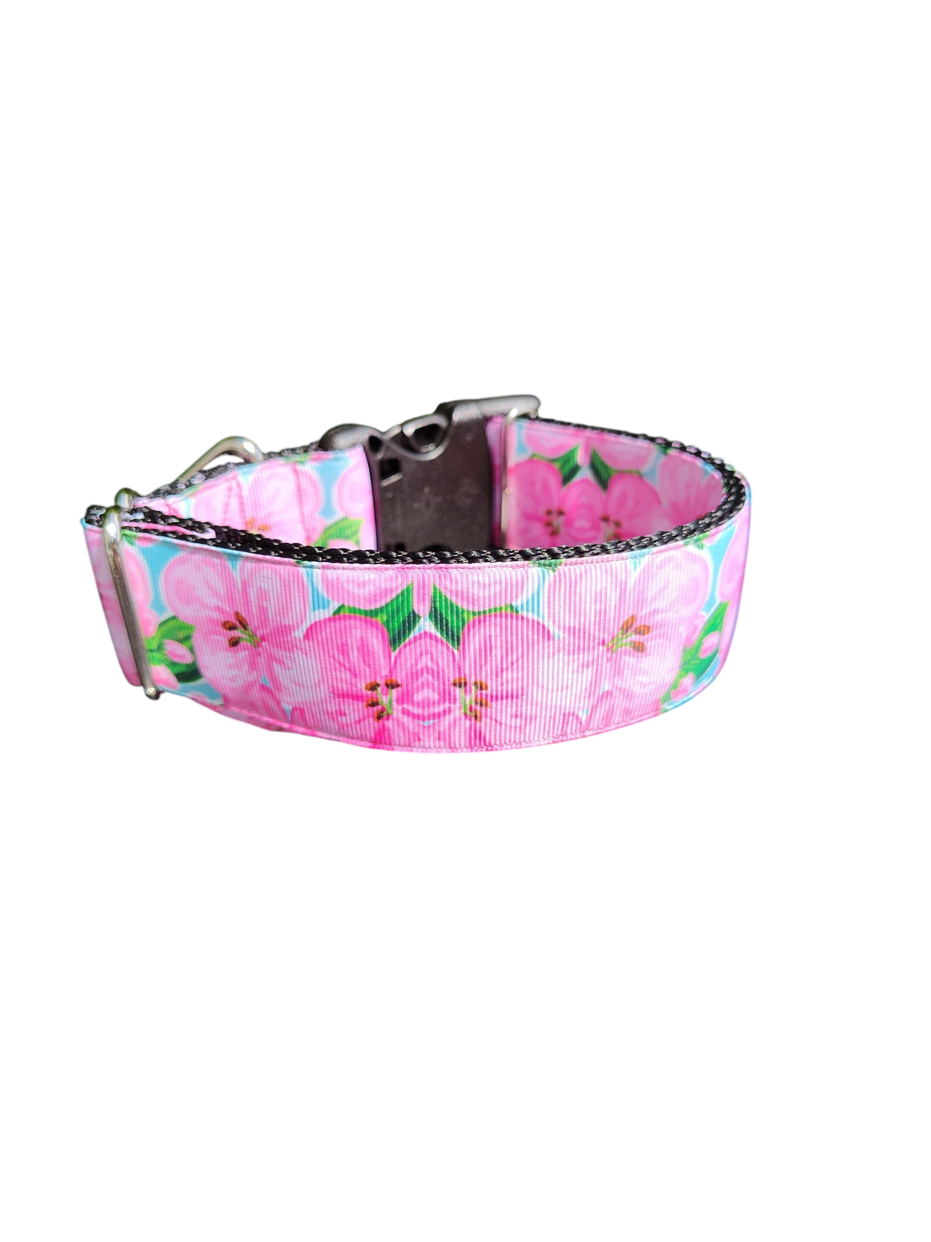 1.5" Wide Flower Girl Nylon Dog Collar | Purrfect Pet Kingdom