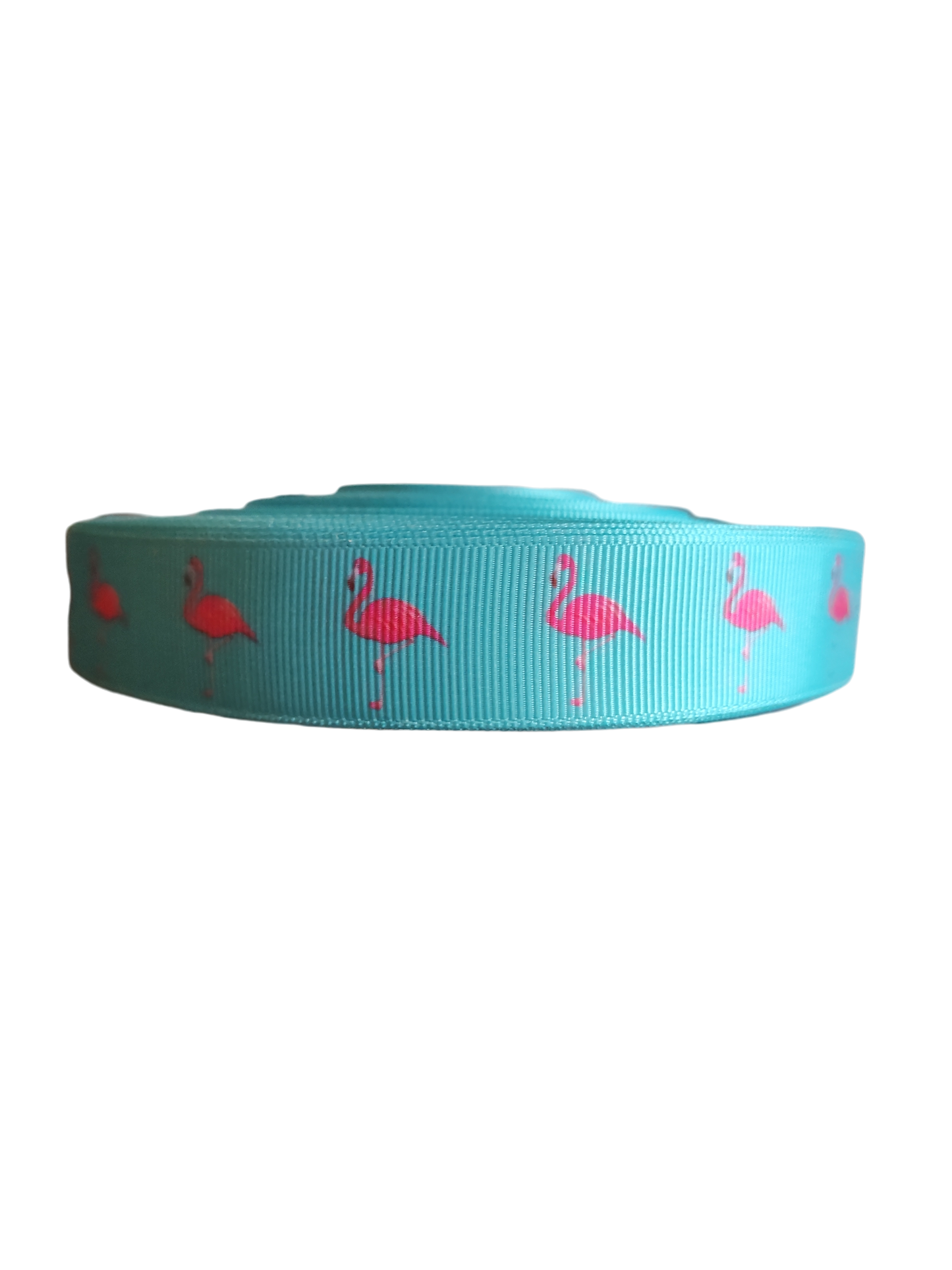 Flamingo On Aqua Nylon Dog Collar | Purrfect Pet Kingdom