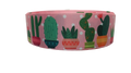 1.5" Wide Potted Cactus Nylon Dog Collar