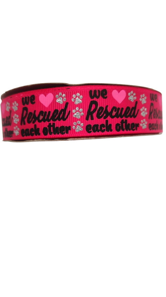 We Rescued Each Other Nylon Dog Collar | Purrfect Pet Kingdom