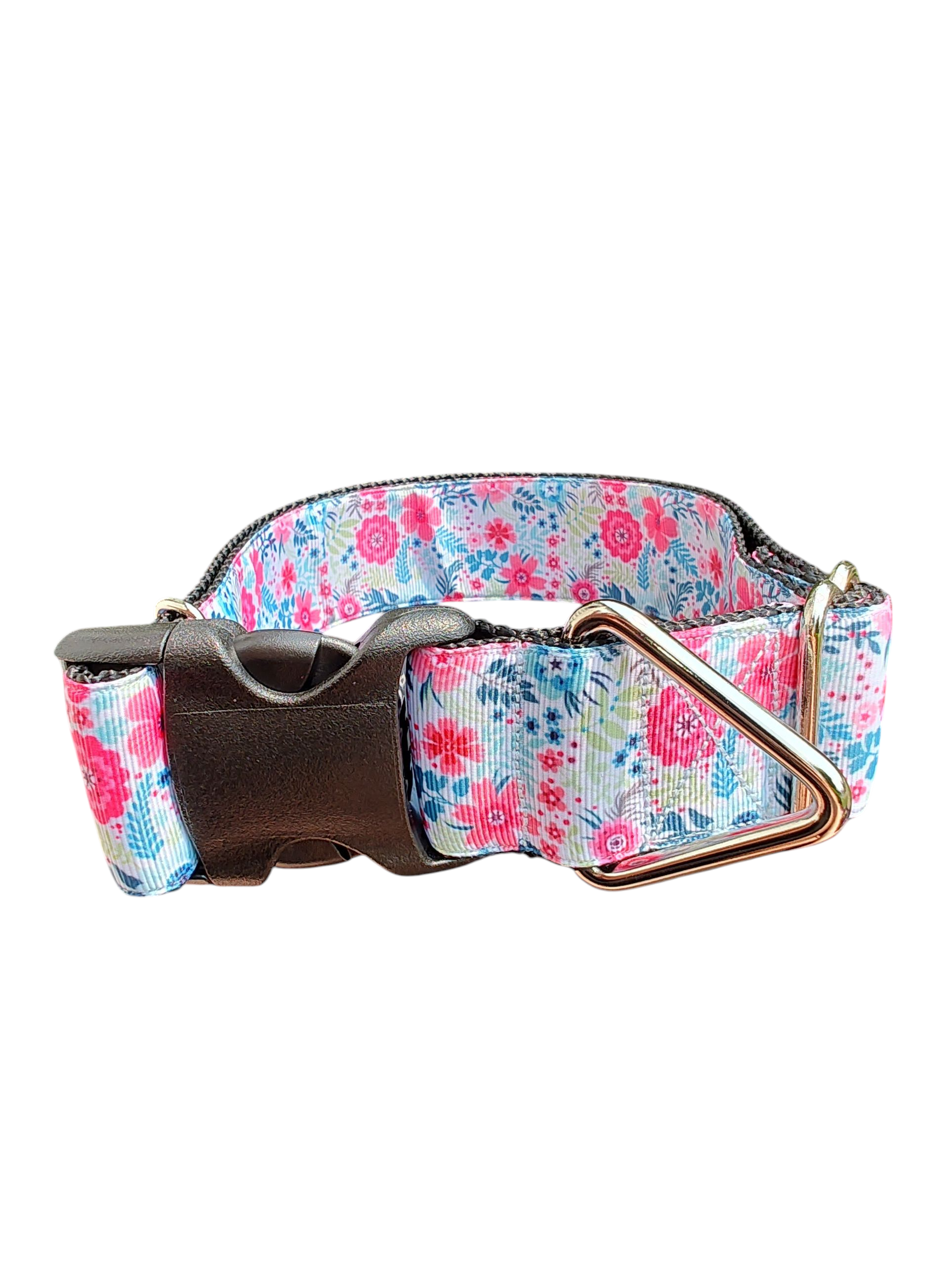 1.5" Wide Bright Floral Nylon Dog Collar | Purrfect Pet Kingdom