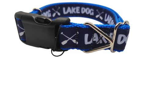 Lake Dog Blue Nylon Dog Collar | Purrfect Pet Kingdom