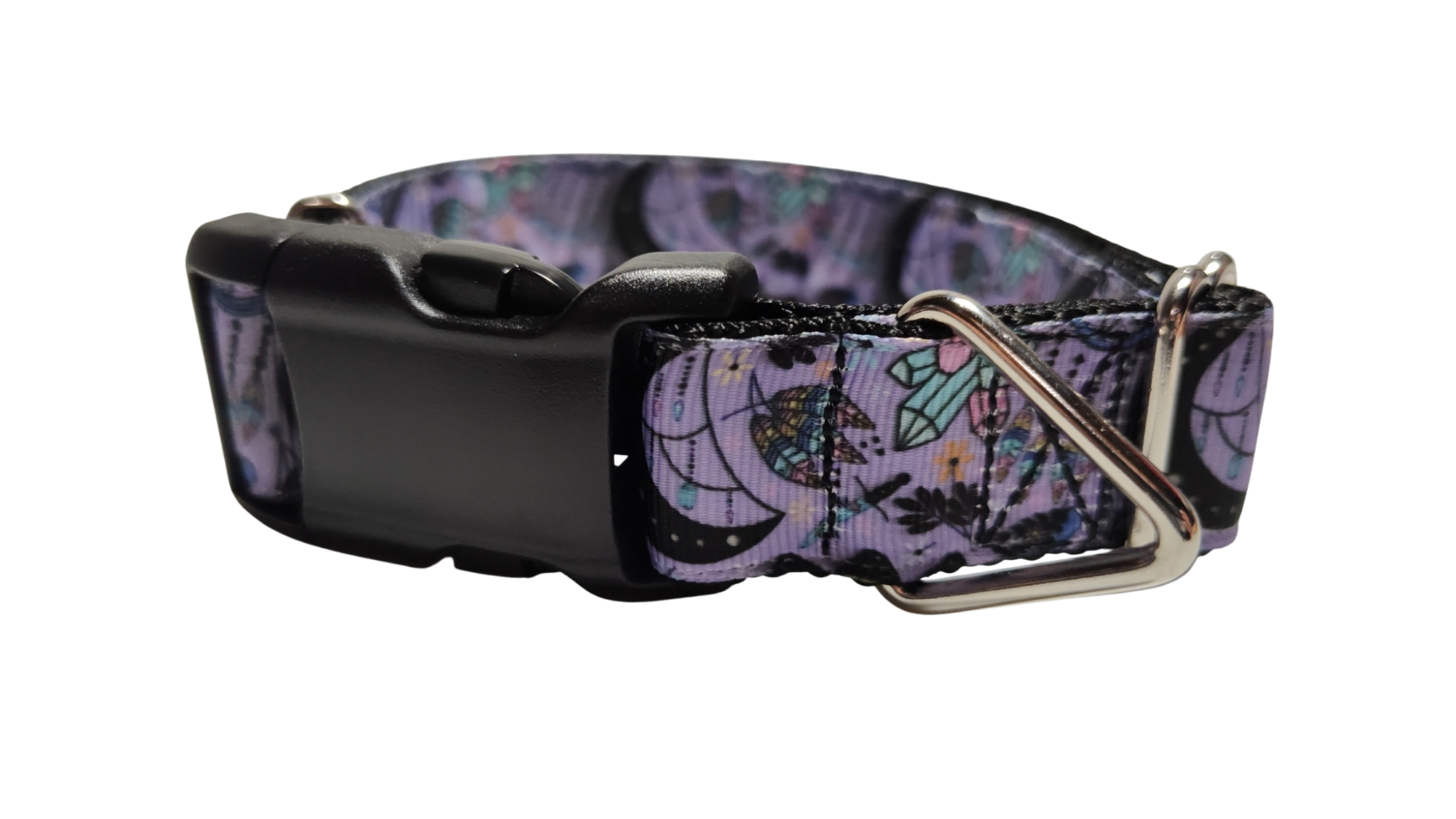 Witchy Crystals Nylon Dog Collar