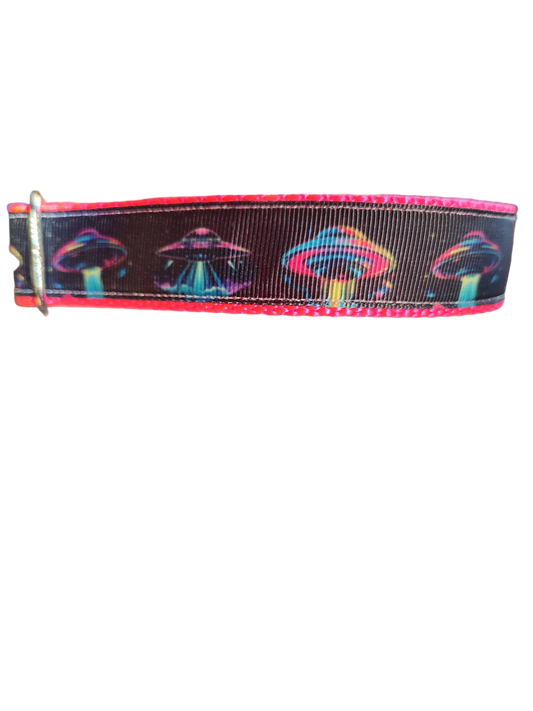 Neon UFO Nylon Dog Collar | Purrfect Pet Kingdom