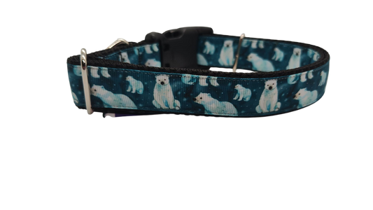 Polar Bears Nylon Dog Collar | Purrfect Pet Kingdom