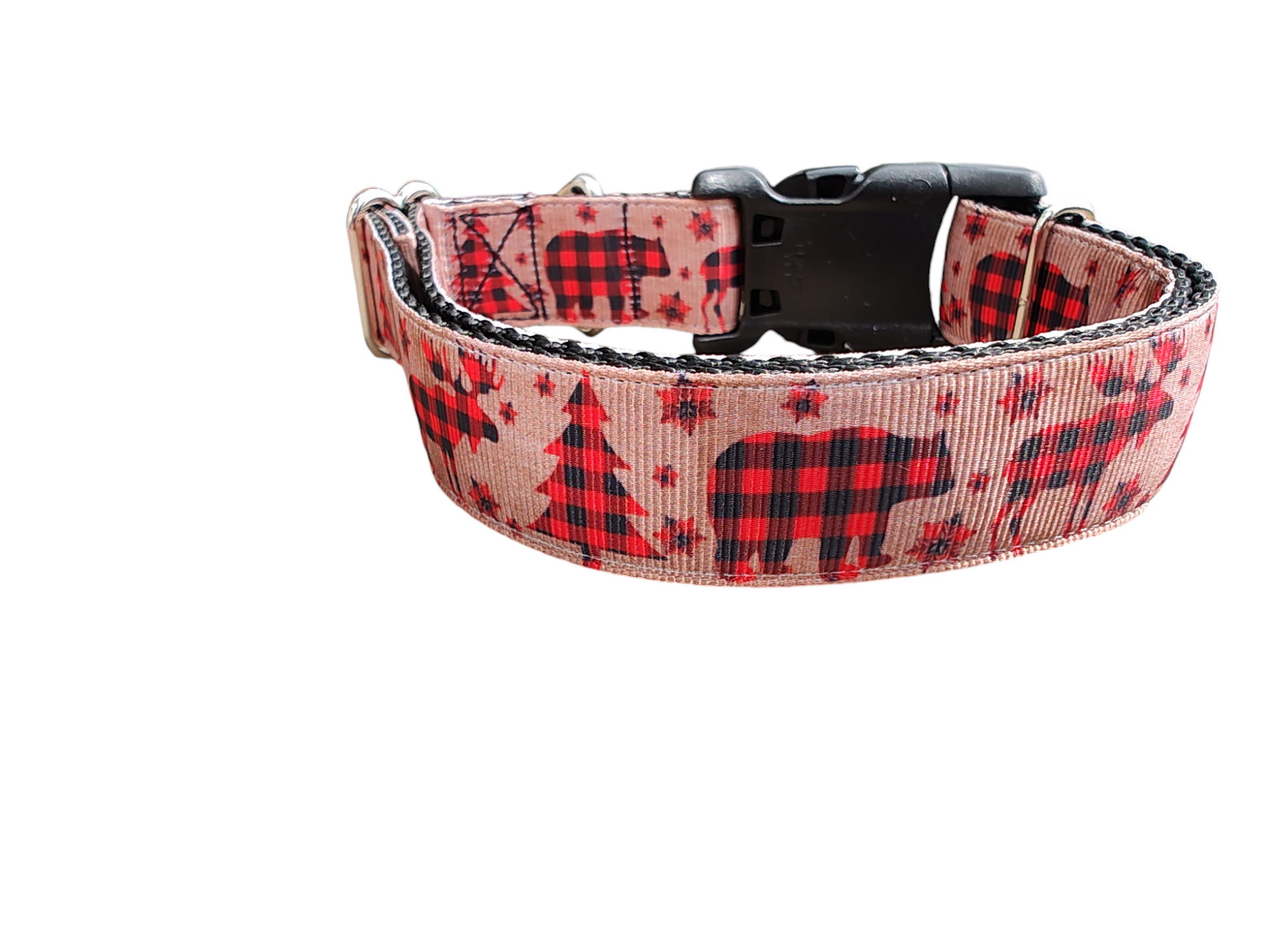 Plaid Forest Nylon Dog Collar | Purrfect Pet Kingdom