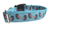 Striped Winged Bird Nylon Dog Collar