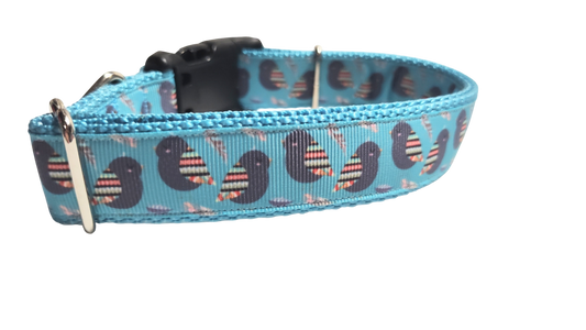 Striped Winged Bird Nylon Dog Collar | Purrfect Pet Kingdom