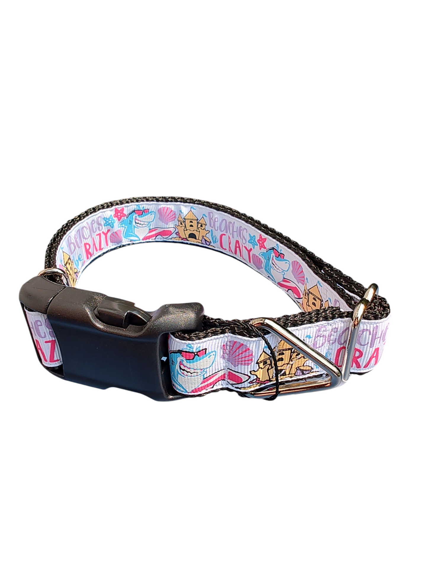 Beaches Be Crazy Nylon Dog Collar | Purrfect Pet Kingdom