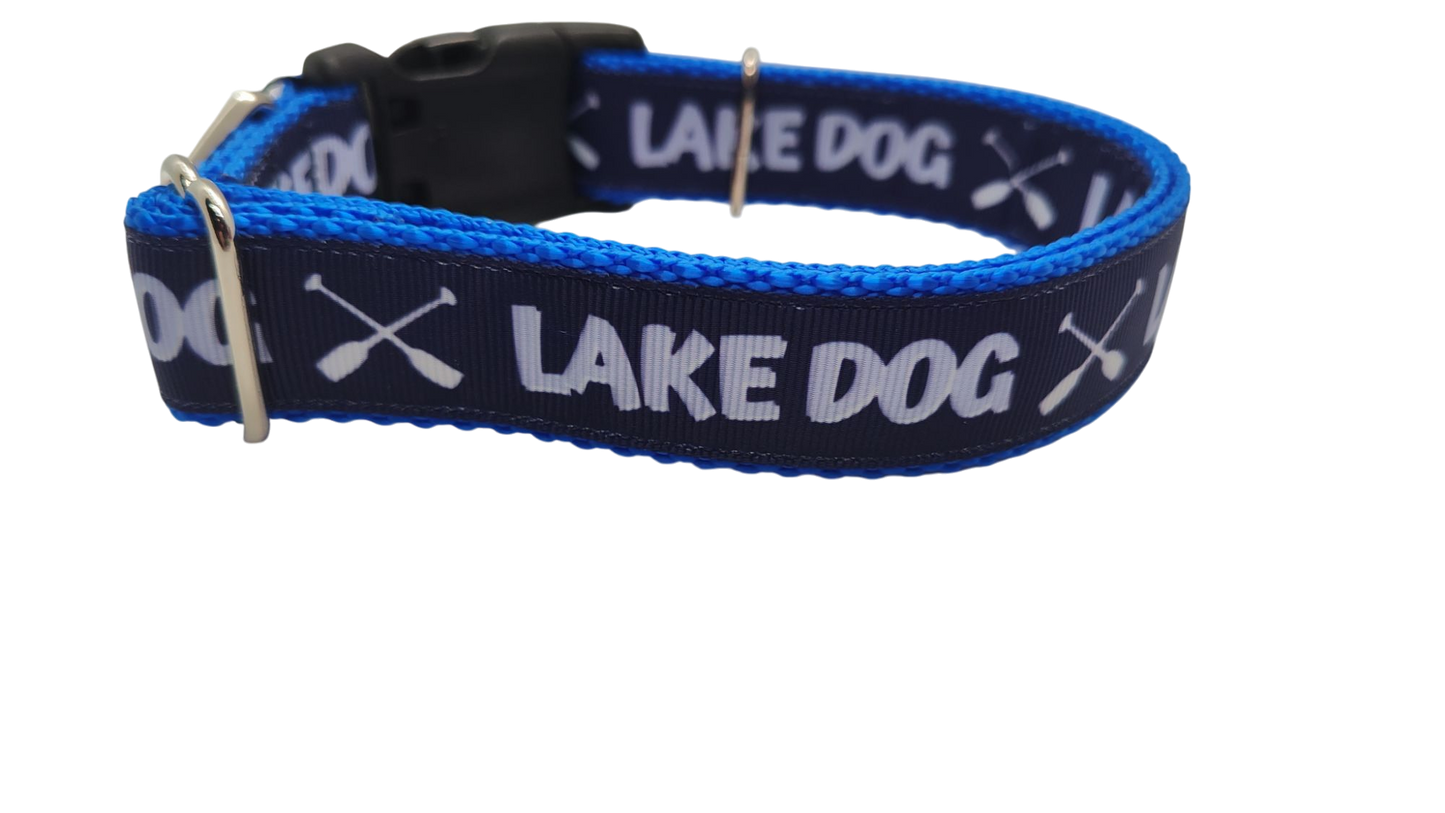 Lake Dog Blue Nylon Dog Collar | Purrfect Pet Kingdom