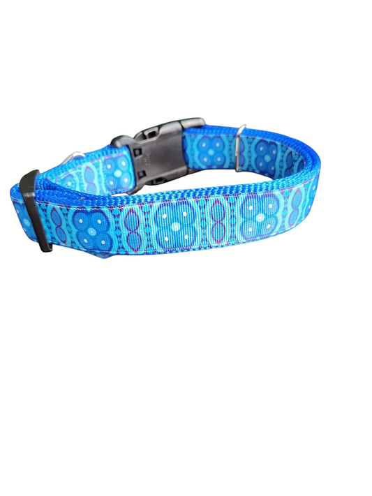 Blue African Tribal Nylon Dog Collar | Purrfect Pet Kingdom